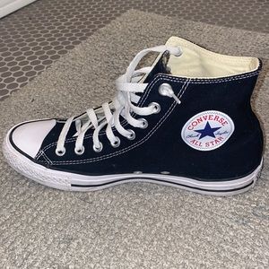 Black High-Top Converse Sneakers
